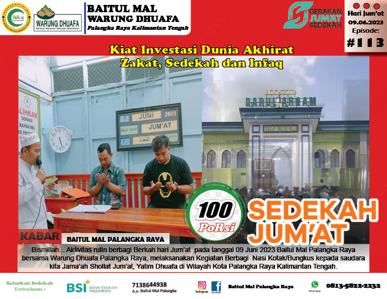 BERBAGI BERKAH JUM'AT KEPADA ANAK PANTI ASUHAN